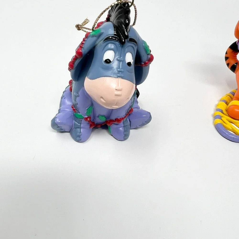 Vintage Disney Christmas Ornaments Set Eeyore Tigger Goofy Holiday Decor‎ Tree